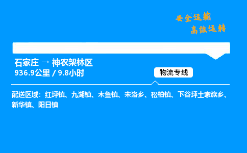 石家莊到神農(nóng)架林區(qū)物流專線-專業(yè)承攬石家莊至神農(nóng)架林區(qū)貨運-保證時效